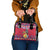 Personalized Haiti Jwaye Nowel Shoulder Handbag Hispaniolan Trogon With Hibiscus Flowers