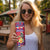 Personalized Haiti Jwaye Nowel Skinny Tumbler Hispaniolan Trogon With Hibiscus Flowers - Wonder Print Shop