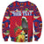 Personalized Haiti Jwaye Nowel Sweatshirt Hispaniolan Trogon With Hibiscus Flowers - Wonder Print Shop