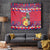 Personalized Haiti Jwaye Nowel Tapestry Hispaniolan Trogon With Hibiscus Flowers - Wonder Print Shop