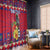 Personalized Haiti Jwaye Nowel Window Curtain Hispaniolan Trogon With Hibiscus Flowers - Wonder Print Shop