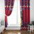 Personalized Haiti Jwaye Nowel Window Curtain Hispaniolan Trogon With Hibiscus Flowers - Wonder Print Shop