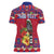 Personalized Haiti Jwaye Nowel Women Polo Shirt Hispaniolan Trogon With Hibiscus Flowers - Wonder Print Shop