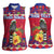 Personalized Haiti Jwaye Nowel Women Sleeveless Polo Shirt Hispaniolan Trogon With Hibiscus Flowers - Wonder Print Shop