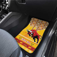 Spain Christmas Car Mats Noble Bull With Sagrada Famlia - Wonder Print Shop