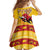 Spain Christmas Family Matching Summer Maxi Dress and Hawaiian Shirt Noble Bull With Sagrada Famlia - Wonder Print Shop