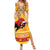 Spain Christmas Family Matching Summer Maxi Dress and Hawaiian Shirt Noble Bull With Sagrada Famlia - Wonder Print Shop