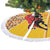 Spain Christmas Tree Skirt Noble Bull With Sagrada Famlia - Wonder Print Shop