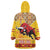 Spain Christmas Wearable Blanket Hoodie Noble Bull With Sagrada Famlia - Wonder Print Shop