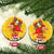 Spain Tio de Nadal Christmas Ceramic Ornament Traditional Christmas Log Yellow Version - Wonder Print Shop