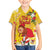 Spain Tio de Nadal Christmas Family Matching Tank Maxi Dress and Hawaiian Shirt Traditional Christmas Log Yellow Version - Wonder Print Shop