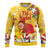 Spain Tio de Nadal Christmas Ugly Christmas Sweater Traditional Christmas Log Yellow Version - Wonder Print Shop