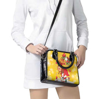 Spain Tió de Nadal Christmas Shoulder Handbag Traditional Christmas Log Yellow Version