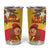 Spain Tio de Nadal Christmas Tumbler Cup Traditional Christmas Log Yellow Version - Wonder Print Shop