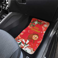 Spain Tio de Nadal Christmas Car Mats Traditional Christmas Log Red Version - Wonder Print Shop