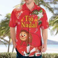 Spain Tio de Nadal Christmas Hawaiian Shirt Traditional Christmas Log Red Version - Wonder Print Shop