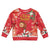 Spain Tio de Nadal Christmas Kid Ugly Christmas Sweater Traditional Christmas Log Red Version - Wonder Print Shop