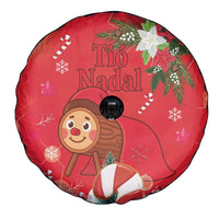 Spain Tio de Nadal Christmas Spare Tire Cover Traditional Christmas Log Red Version - Wonder Print Shop