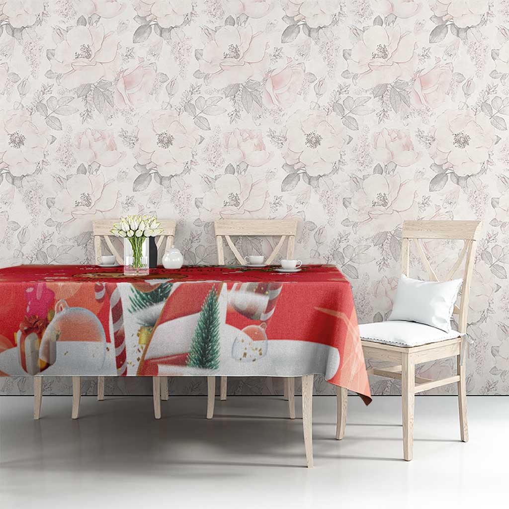 Spain Tio de Nadal Christmas Tablecloth Traditional Christmas Log Red Version - Wonder Print Shop