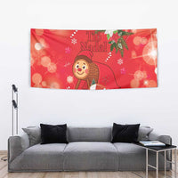 Spain Tio de Nadal Christmas Tapestry Traditional Christmas Log Red Version - Wonder Print Shop