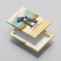 Spain El Oso y el Madrono Canvas Wall Art Madrid City Watercolor - Wonder Print Shop