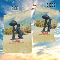 Spain El Oso y el Madrono Garden Flag Madrid City Watercolor - Wonder Print Shop