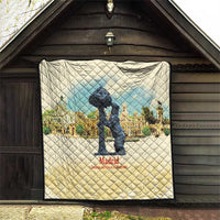 Spain El Oso y el Madrono Quilt Madrid City Watercolor - Wonder Print Shop