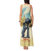 Spain El Oso y el Madrono Tank Maxi Dress Madrid City Watercolor - Wonder Print Shop