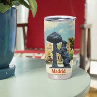 Spain El Oso y el Madrono Tumbler Cup Madrid City Watercolor - Wonder Print Shop