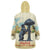 Spain El Oso y el Madrono Wearable Blanket Hoodie Madrid City Watercolor - Wonder Print Shop