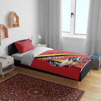 Personalized Belgium Bedding Set Lion Rampant With Belgium Flag Colors - Wonder Print Shop