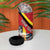 Personalized Belgium 4 in 1 Can Cooler Tumbler Lion Rampant With Belgium Flag Colors - Wonder Print Shop