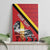 Personalized Belgium Canvas Wall Art Lion Rampant With Belgium Flag Colors - Wonder Print Shop