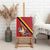 Personalized Belgium Canvas Wall Art Lion Rampant With Belgium Flag Colors - Wonder Print Shop