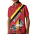 Personalized Belgium Kid Polo Shirt Lion Rampant With Belgium Flag Colors - Wonder Print Shop