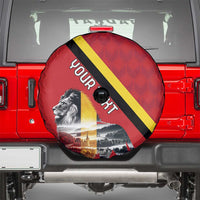 Personalized Belgium Spare Tire Cover Lion Rampant With Belgium Flag Colors - Wonder Print Shop