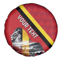 Personalized Belgium Spare Tire Cover Lion Rampant With Belgium Flag Colors - Wonder Print Shop