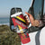 Personalized Belgium Tumbler With Handle Lion Rampant With Belgium Flag Colors - Wonder Print Shop
