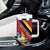 Personalized Belgium Tumbler With Handle Lion Rampant With Belgium Flag Colors - Wonder Print Shop