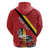 Personalized Belgium Zip Hoodie Lion Rampant With Belgium Flag Colors - Wonder Print Shop