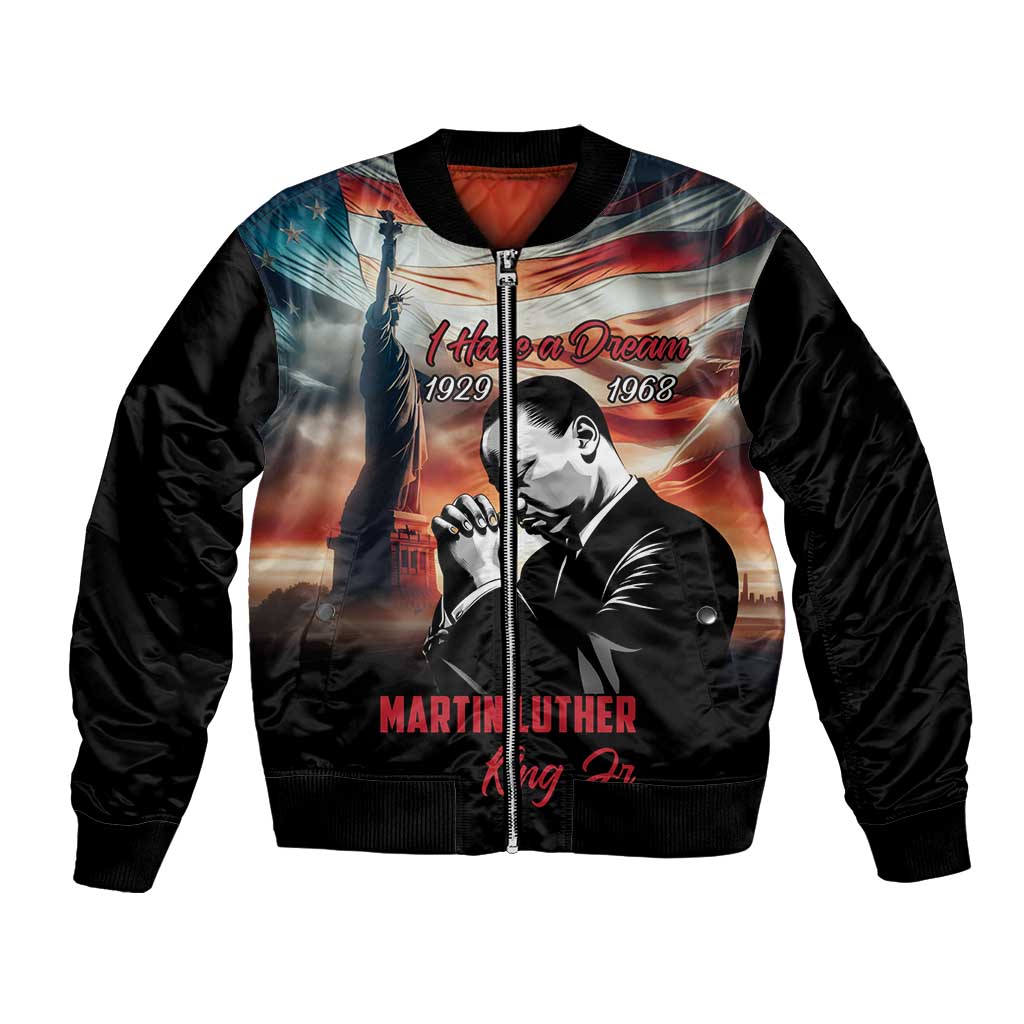 I Have a Dream MLK Day Bomber Jacket The Time Is Always Right To Do What Is Right - Wonder Print Shop