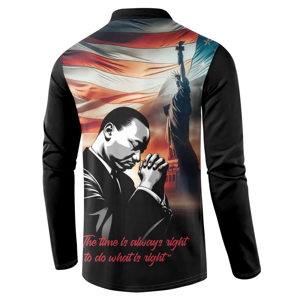 I Have a Dream MLK Day Button Sweatshirt The Time Is Always Right To Do What Is Right - Wonder Print Shop