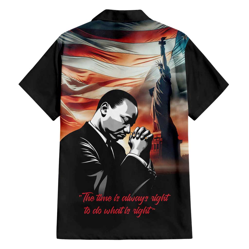 I Have a Dream MLK Day Family Matching Puletasi and Hawaiian Shirt The Time Is Always Right To Do What Is Right - Wonder Print Shop