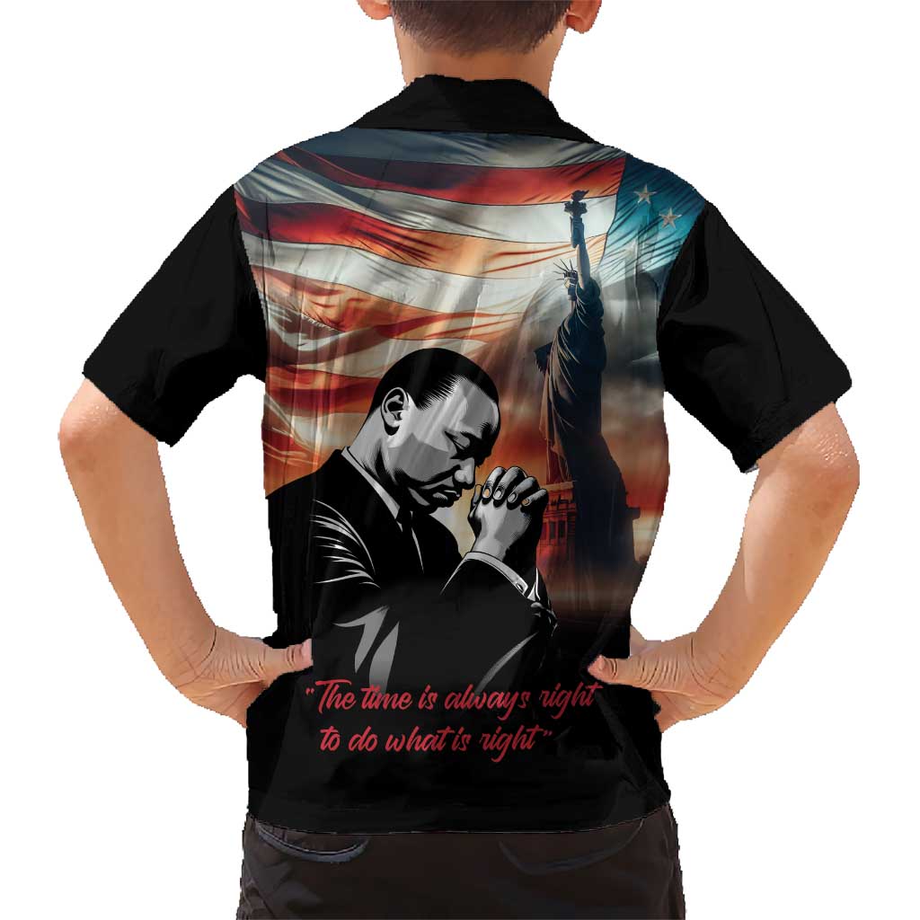 I Have a Dream MLK Day Hawaiian Shirt The Time Is Always Right To Do What Is Right - Wonder Print Shop