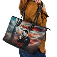 I Have a Dream MLK Day Leather Tote Bag The Time Is Always Right To Do What Is Right - Wonder Print Shop