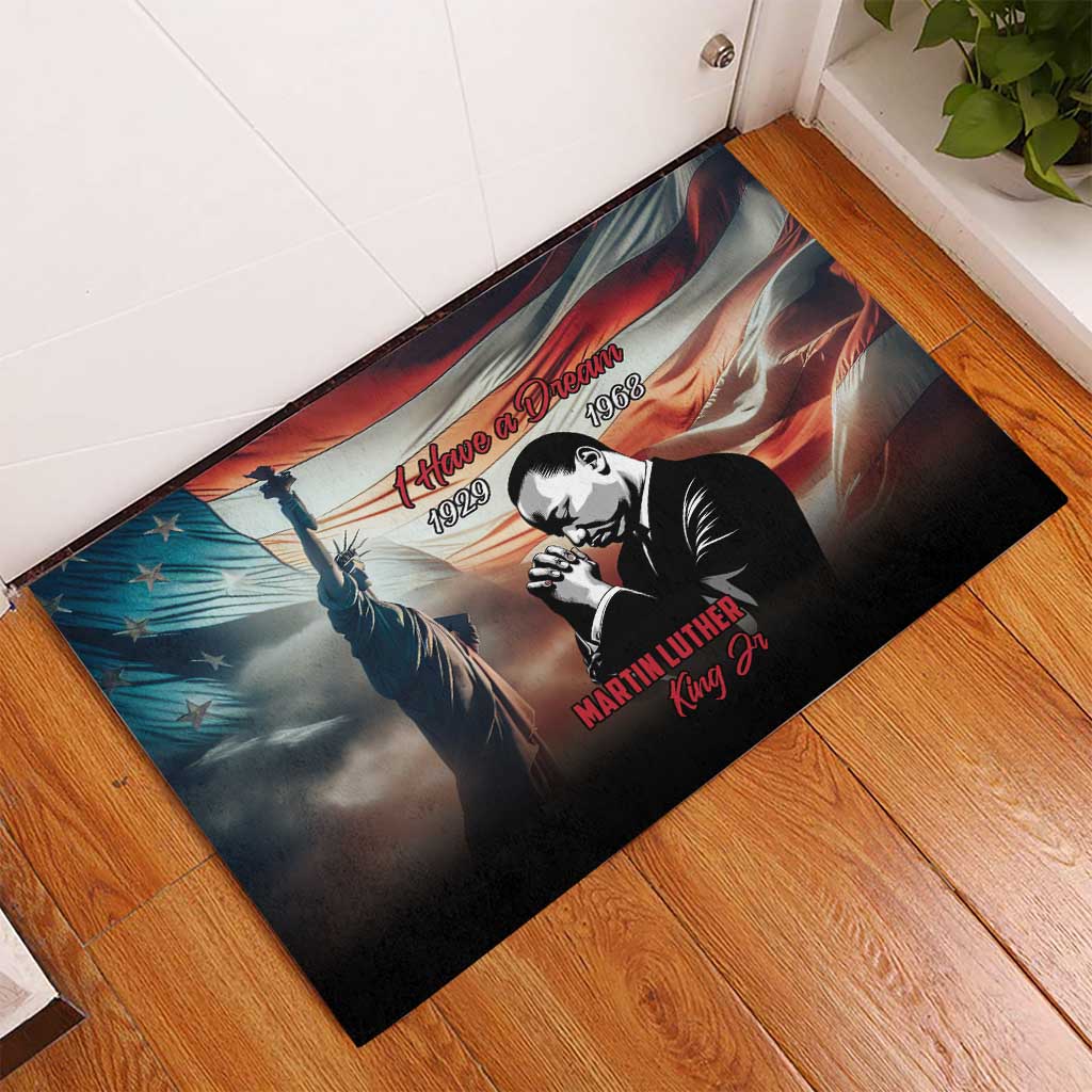 I Have a Dream MLK Day Rubber Doormat The Time Is Always Right To Do What Is Right - Wonder Print Shop