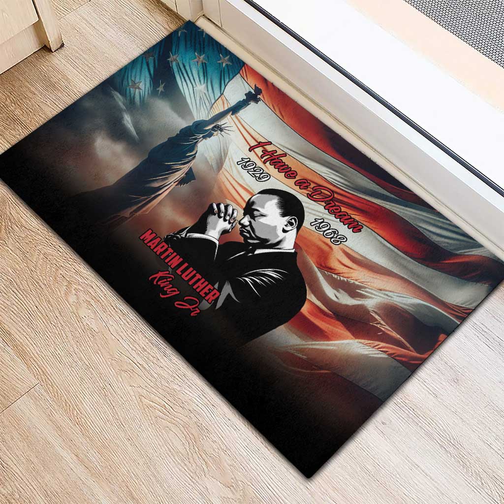 I Have a Dream MLK Day Rubber Doormat The Time Is Always Right To Do What Is Right - Wonder Print Shop
