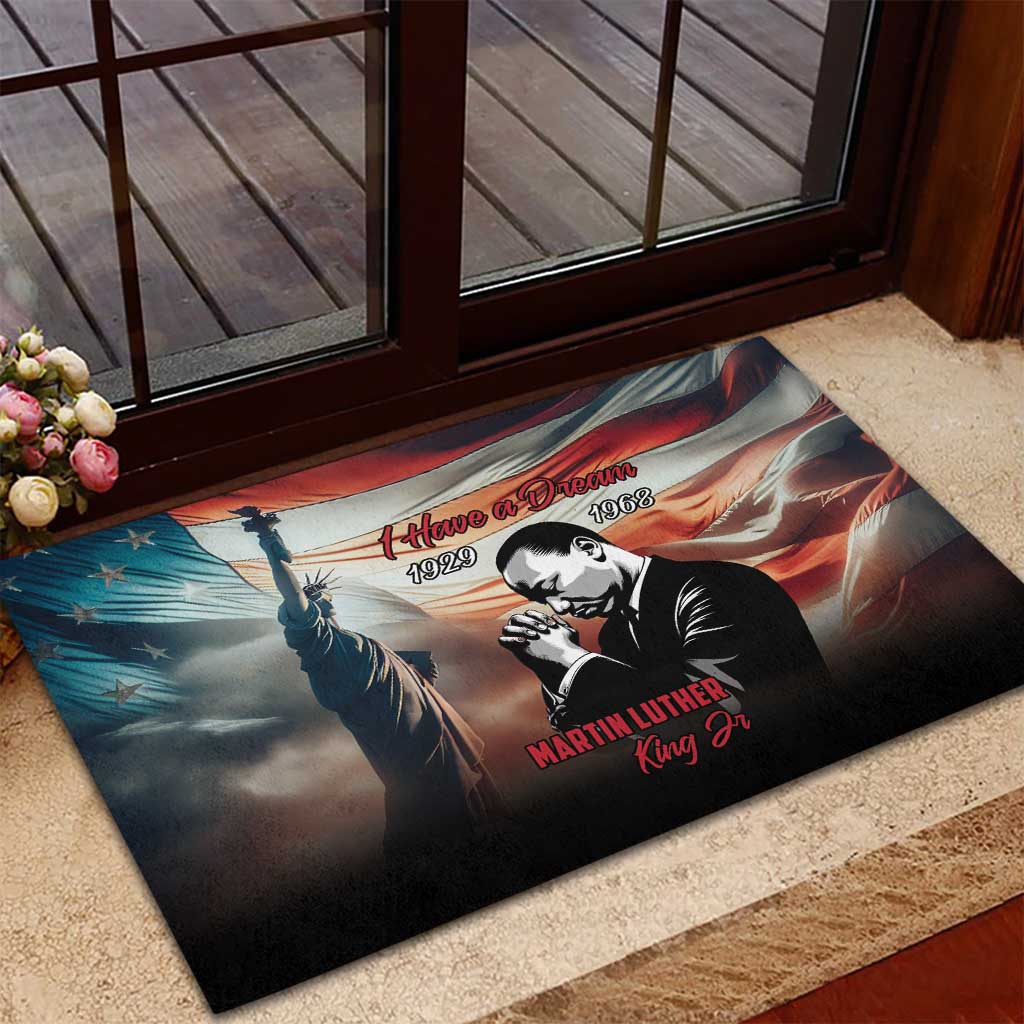 I Have a Dream MLK Day Rubber Doormat The Time Is Always Right To Do What Is Right - Wonder Print Shop