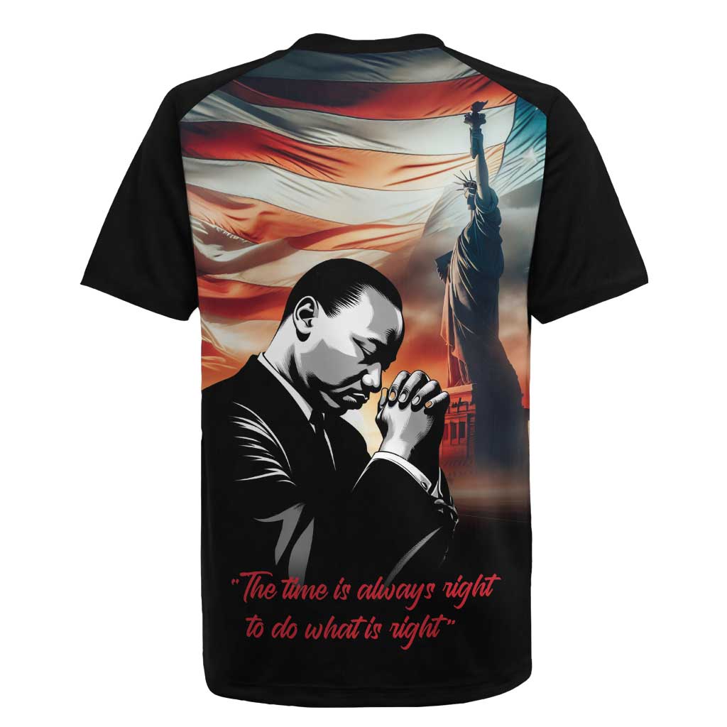 I Have a Dream MLK Day Rugby Jersey The Time Is Always Right To Do What Is Right - Wonder Print Shop