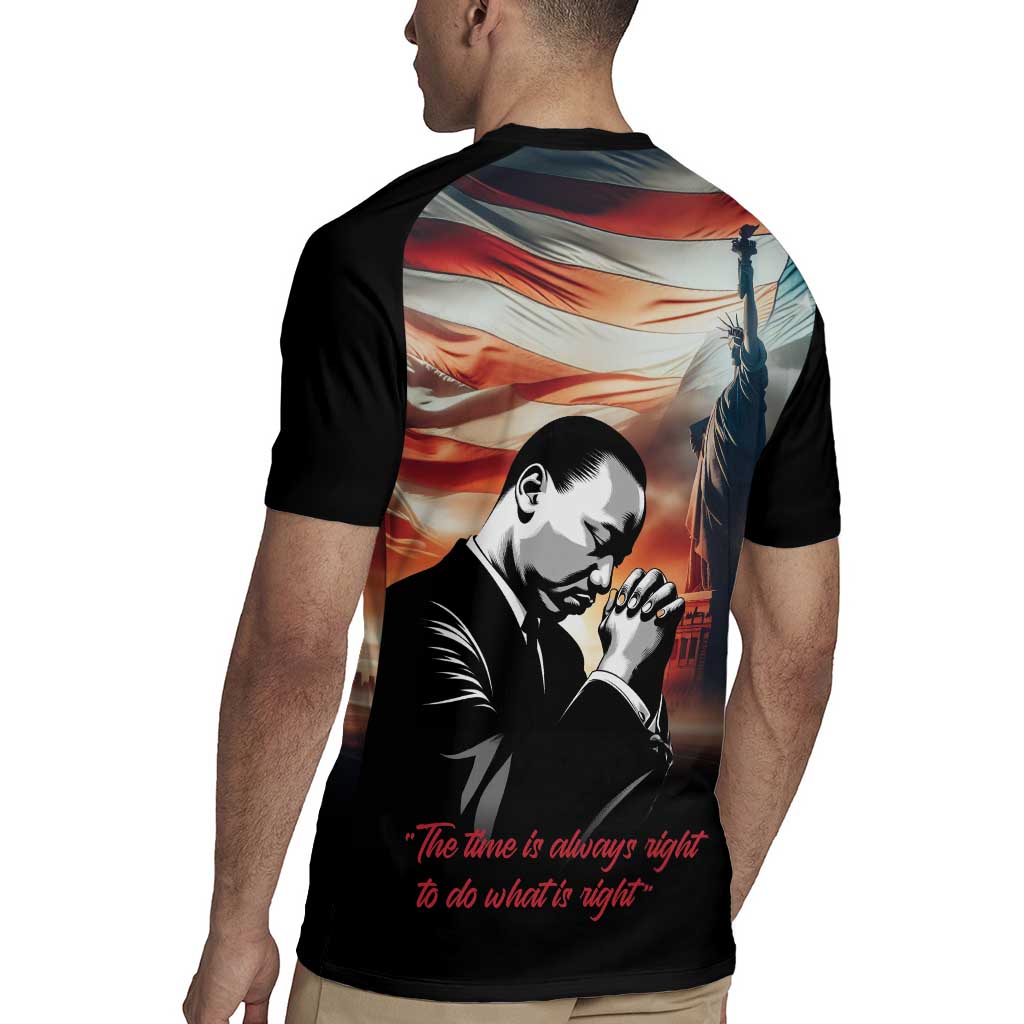 I Have a Dream MLK Day Rugby Jersey The Time Is Always Right To Do What Is Right - Wonder Print Shop